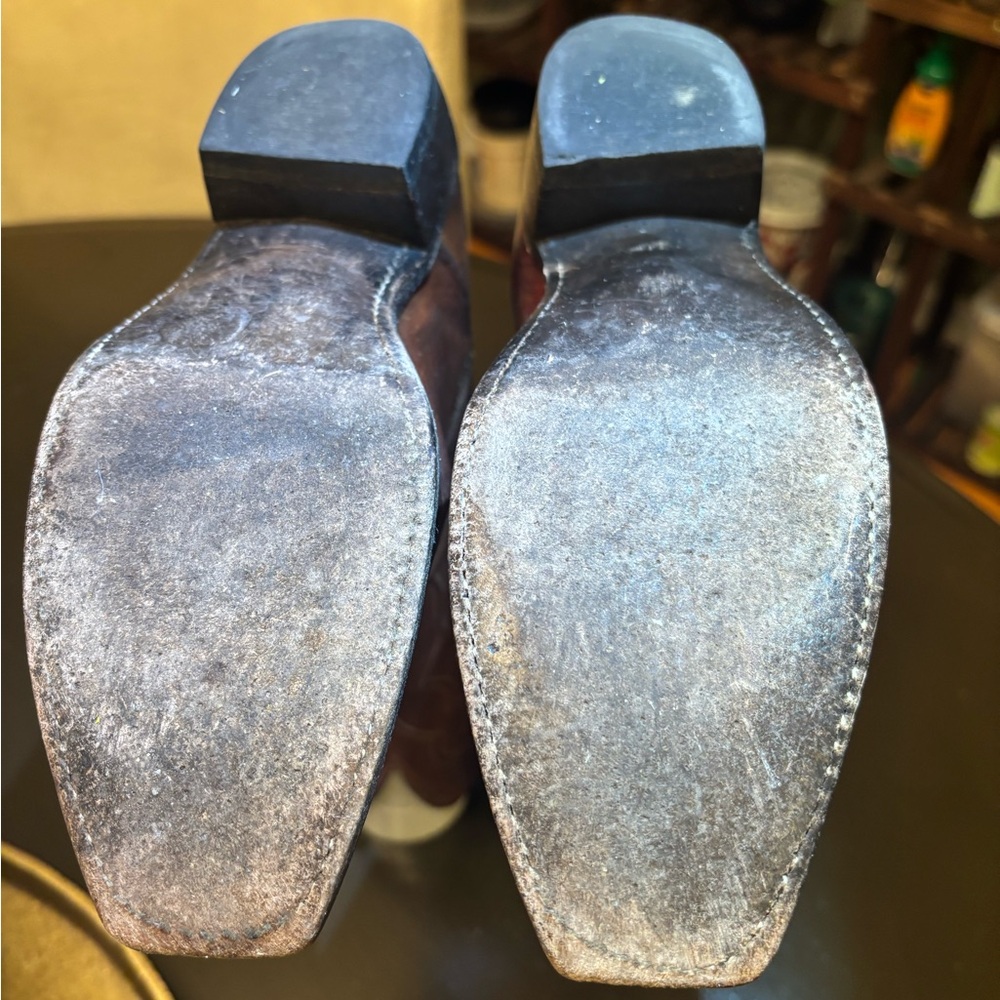 Lucchese Brown Heeled Boots - Picture 15 of 16